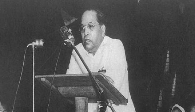 On 20 May 1951, Dr. Ambedkar addressed a conference on the occasion of Buddha Jayanti organised at Ambedkar Bhawan, Delhi. Credit: Wikimedia Commons