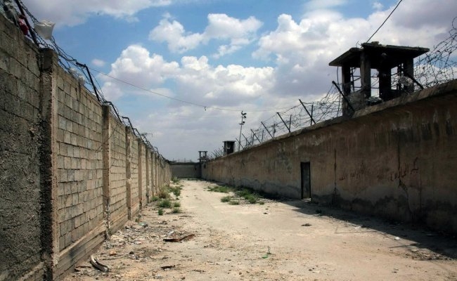 A prison in the northern Syrian city of Aleppo in 2014